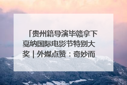 贵州籍导演毕赣拿下戛纳国际电影节特别大奖｜外媒点赞：奇妙而广阔的纯粹电影梦